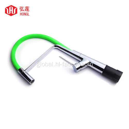 Countertop Pull out Mixer Black hose faucet countertop pull out mixer Manufactory